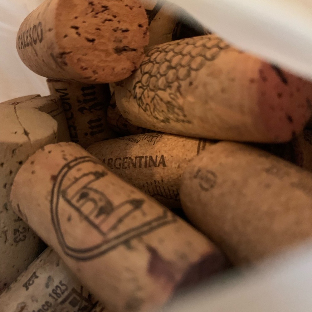 Bag of wine corks